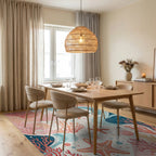 Coral Reef Starfish Ocean Waves Rug - Dining Room View
