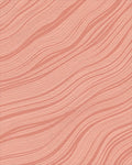 Coral Wave Stripe Rug - Cutout View