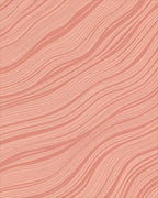 Coral Wave Stripe Rug - Cutout View