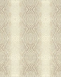 Cream Beige Snakeskin Texture Rug - Cutout View