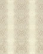 Cream Beige Snakeskin Texture Rug - Cutout View