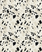 Cream Black Spotted Splash Rug - Cutout View