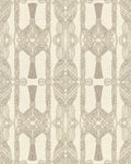 Cream Boho Macrame Diamond Medallion Rug - Cutout View