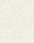 Cream Damask Scroll Accent Accents Rug - Cutout View