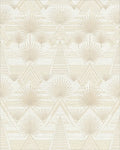 Cream Maya Temple Sunburst Rug - Cutout View