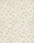 Cream Sand Spots Contemporary Rug - Cutout View