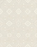 Cream Thunderbird Geometric Arrangement Rug - Cutout View