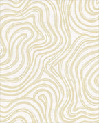 Creamy Swirl Pattern Rug - Cutout View