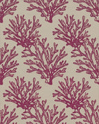 Crimson Coral Branch Repeats Rug - Cutout View