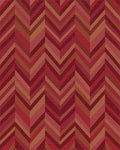 Crimson Red Chevron Stripe Rug - Cutout View