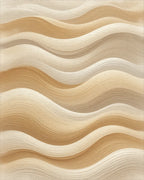 Cream Visual Rhythmic Rug - cutout