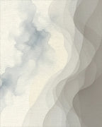 White Cream Gray Rug - cutout