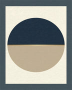 Minimalist Geometric Midnight Blue Rug - cutout