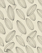 Minimalist Abstract Organic Line Rug - cutout