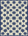 Indigo Blue Cream Rug - cutout