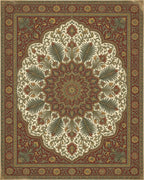 Vintage Red Yellow Rug - cutout