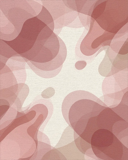 Blush Organic Layered Minimalist Rug - cutout