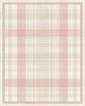 Pink Beige White Rug - cutout