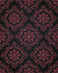 Black Pink Geometric Rug - cutout