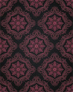 Black Pink Geometric Rug - cutout