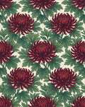 Crimson Forest Green Rug - cutout