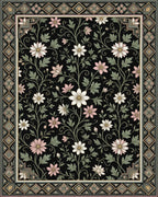 Moroccan Black Gold Rug - cutout