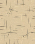 Beige Black Minimalist Rug - cutout