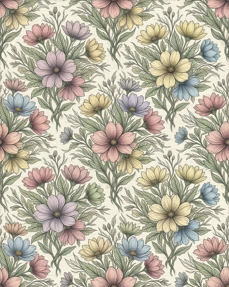 Green Lavender Yellow Rug - cutout