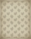 Beige Floral Vintage Rug - cutout