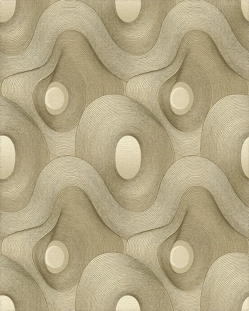 Cream Abstract Geometric Rug - cutout
