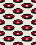 Crimson Eye Geometric Graphic Rug - cutout