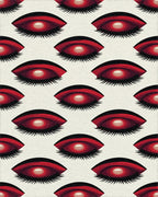Crimson Eye Geometric Graphic Rug - cutout