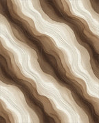 White Brown Cream Rug - cutout