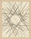 Minimalist Geometric Cream Black Rug - cutout