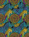 Magenta Yellow Dense Rug - cutout