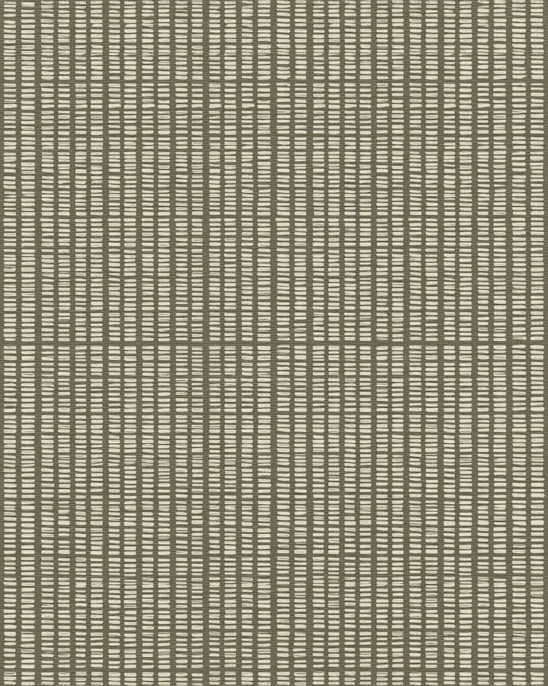 Neutral Grid Textured Linen Rug - cutout