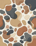Gray Cream White Rug - cutout