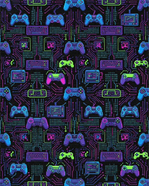 Blue Pink Green Rug - cutout