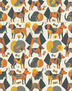 White Orange Yellow Rug - cutout