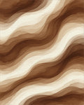 Brown White Cream Rug - cutout