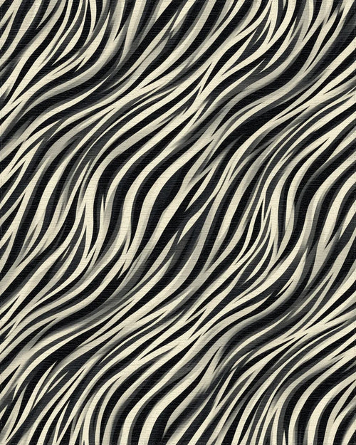 Black Gray Lines Rug - cutout