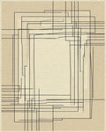 Modern Cream Beige Rug - cutout