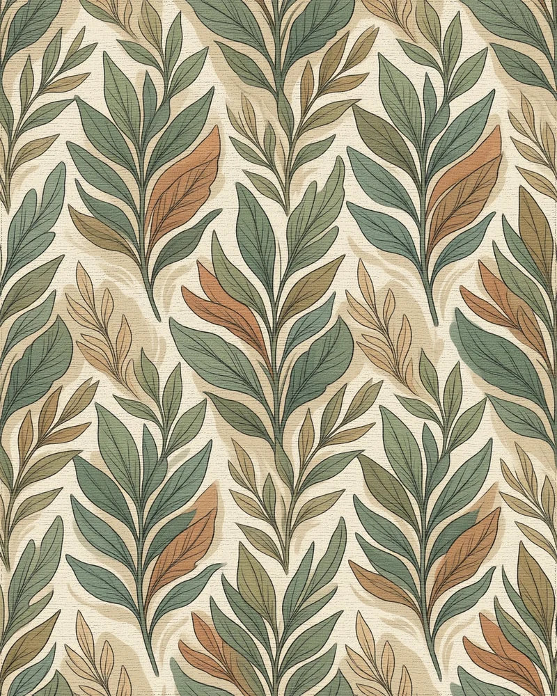 Green Beige Cream Rug - cutout