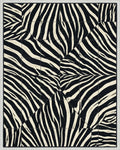 Black White Cream Rug - cutout