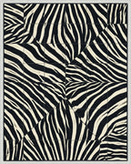 Black White Cream Rug - cutout