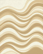 Cream Beige Minimalist Rug - cutout