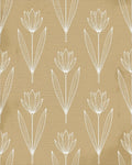 Beige White Floral Rug - cutout