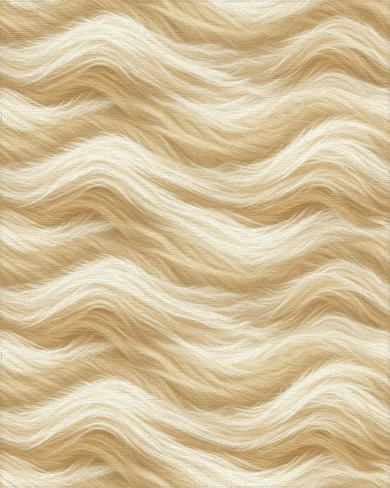 Beige Geometric Minimalist Rug - cutout
