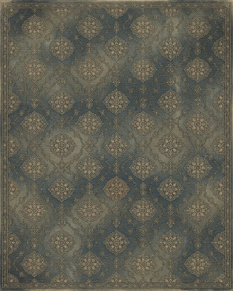 Gray Traditional Persian Rug - cutout