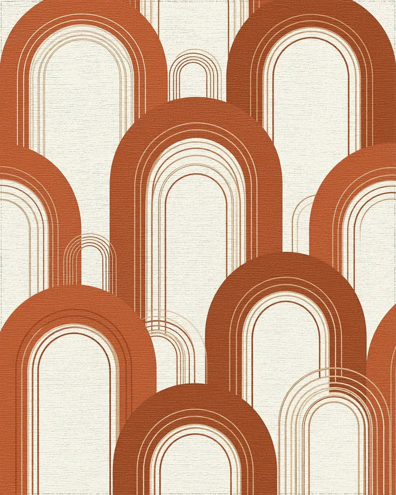 White Cream Modern Rug - cutout